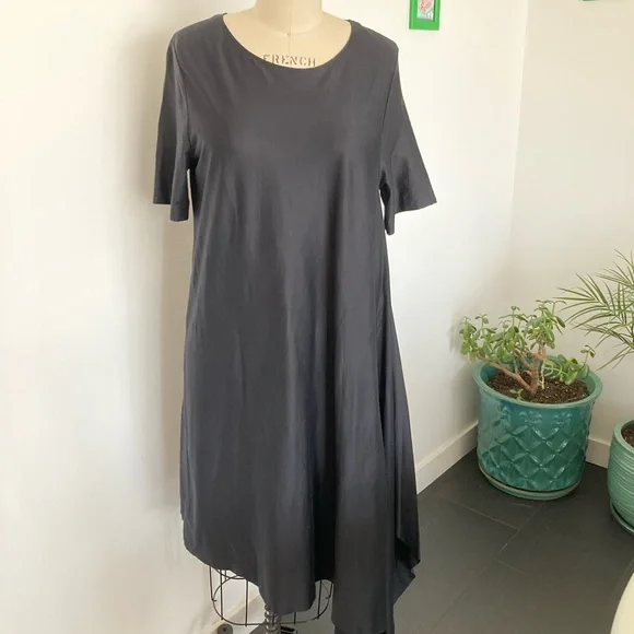Asymmetrical Black T-Shirt Dress COS - Picture 1 of 4